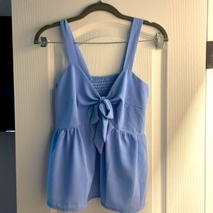 Periwinkle flowy blouse/Never worn